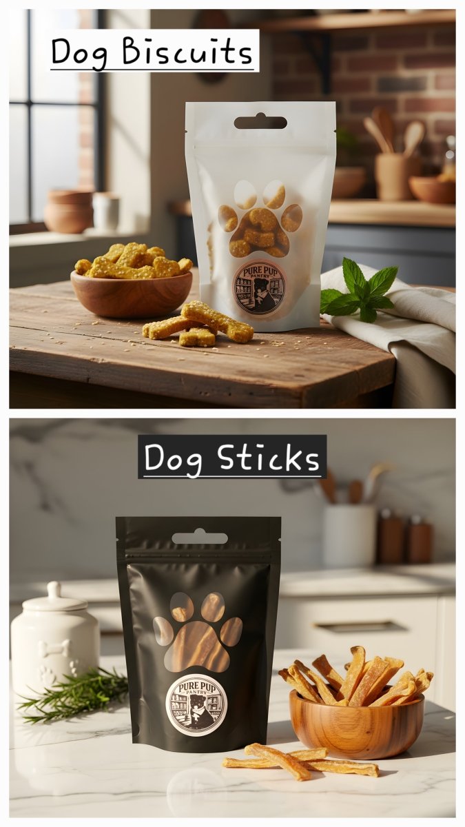 Dog Sticks x2, Dog Biscuits x2 - Pure Pup Pantry
